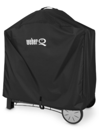 Embrace the pouring rain and scorching sun. The lightweight yet durable barbecue cover is easy to pull on and off of your barbecue. Its velcro straps keep it from blowing into your neighbour? garden, and its water and UV resistant material helps to maintain a clean, sleek surface.